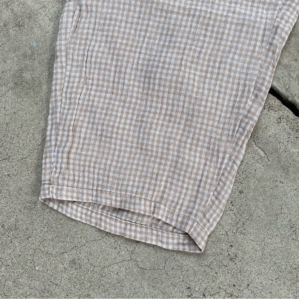 Eileen Fisher | Puckered Organic Linen Tapered Pant - Picture 8 of 13